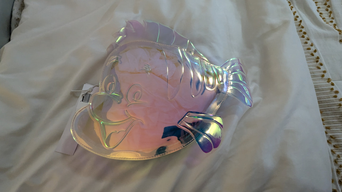 Stoney Clover x Disney Princess Little Mermaid Flounder Iridescent Pouch