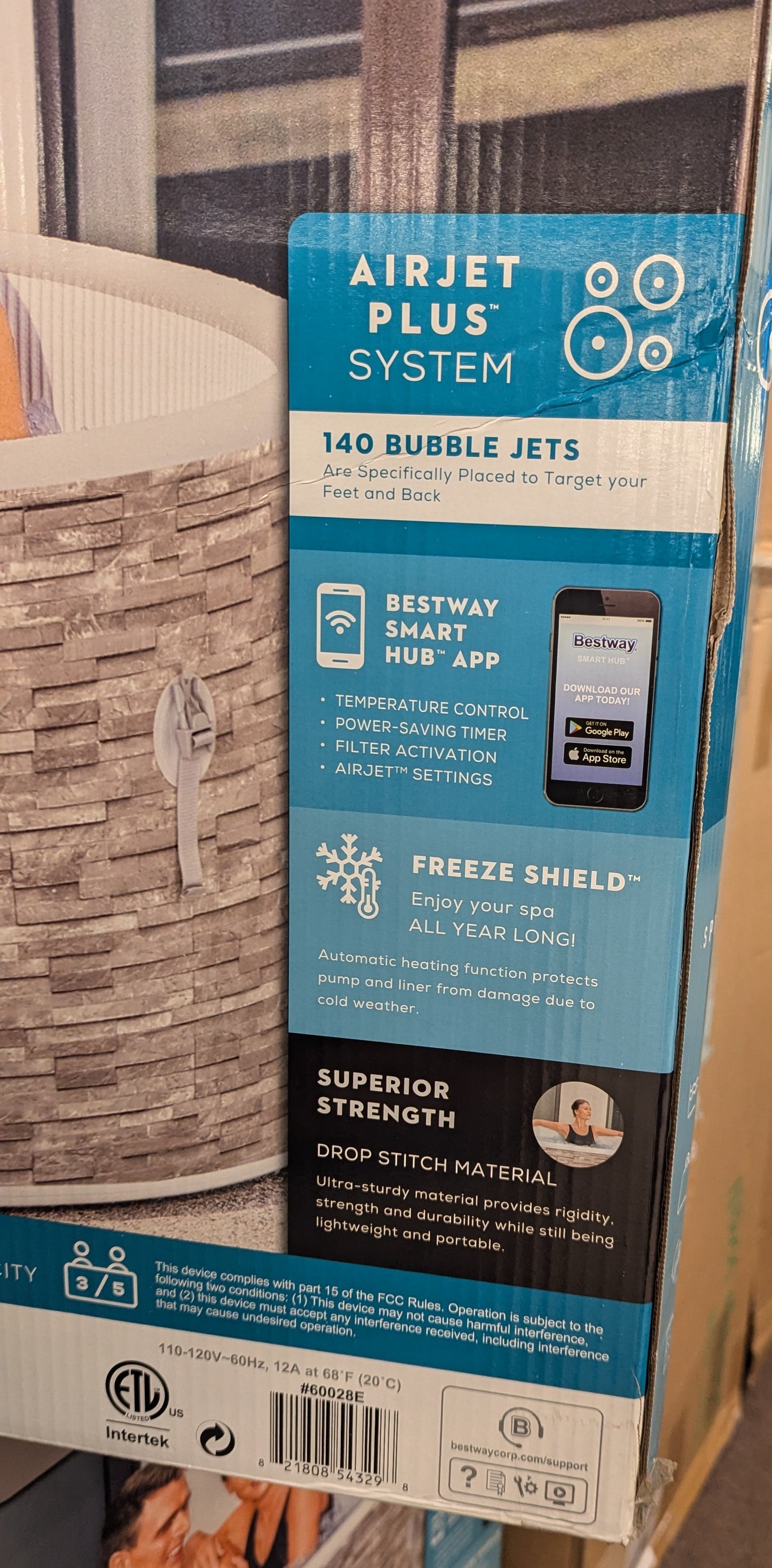 SaluSpa 61" X 24" Vancouver AirJet Plus Hot Tub - NEW IN BOX