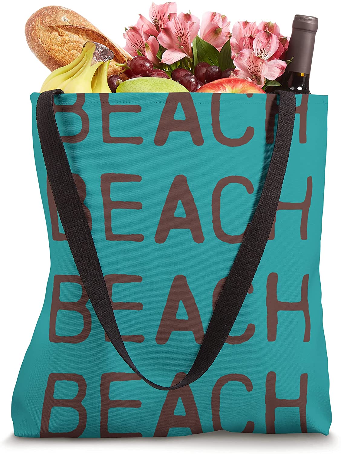 Summer "BEACH" Graphic Tote Bag