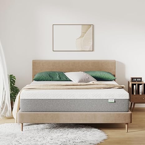 Novilla Bliss Mattress, Gel Memory Foam Mattress for Supportive & Pressure Relieving, Medium Firm Feel Mattress in a Box