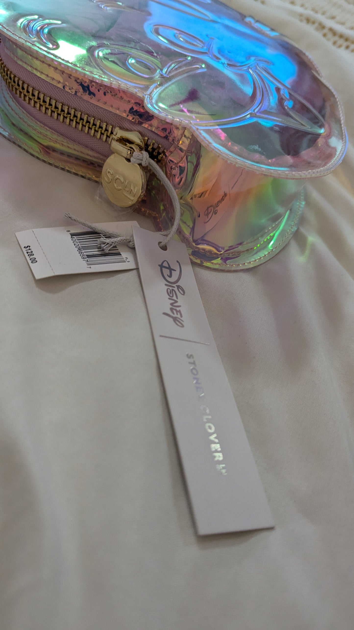 Stoney Clover x Disney Princess Little Mermaid Flounder Iridescent Pouch